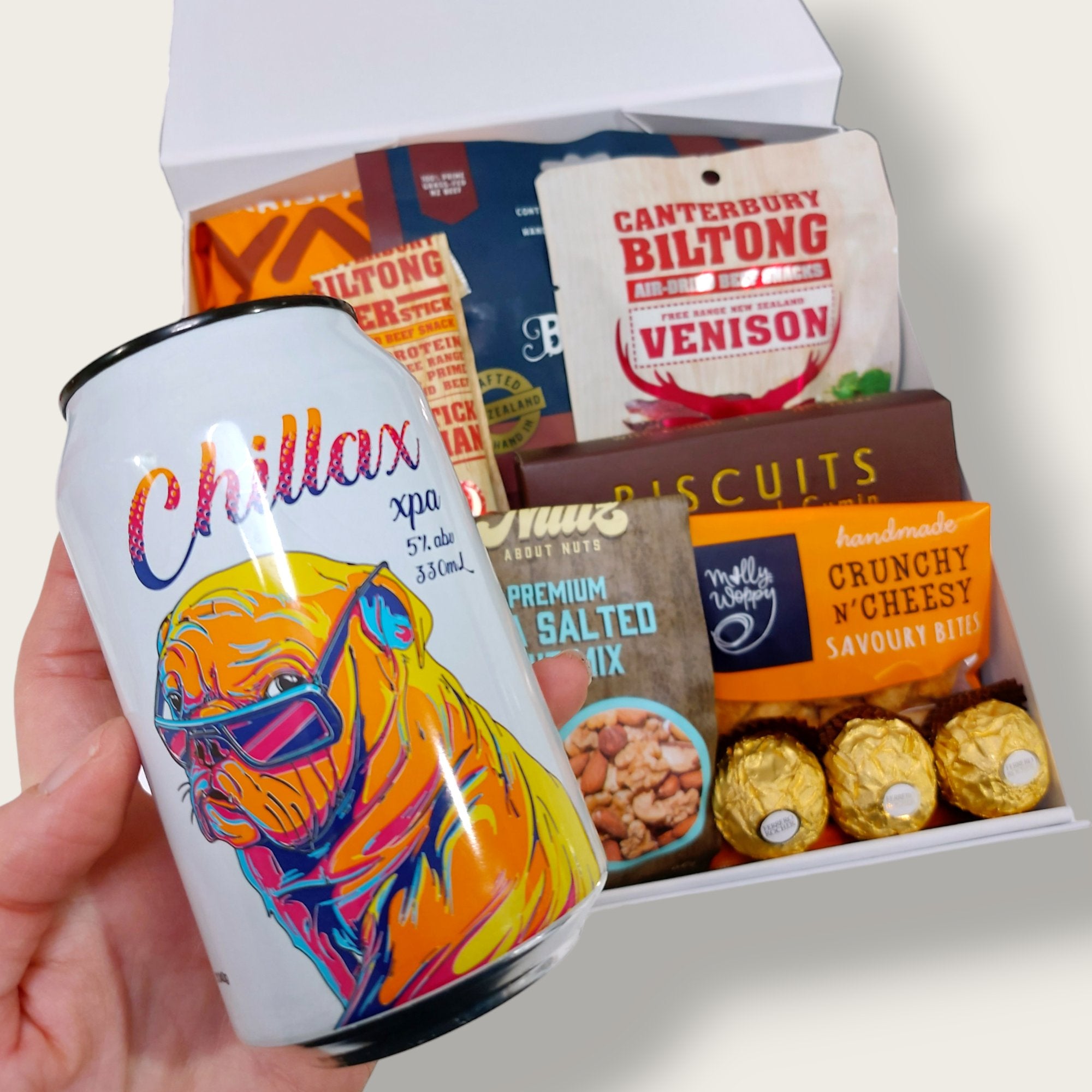 Wickedly Indulgents range of Beer Gift Baskets for Men.
