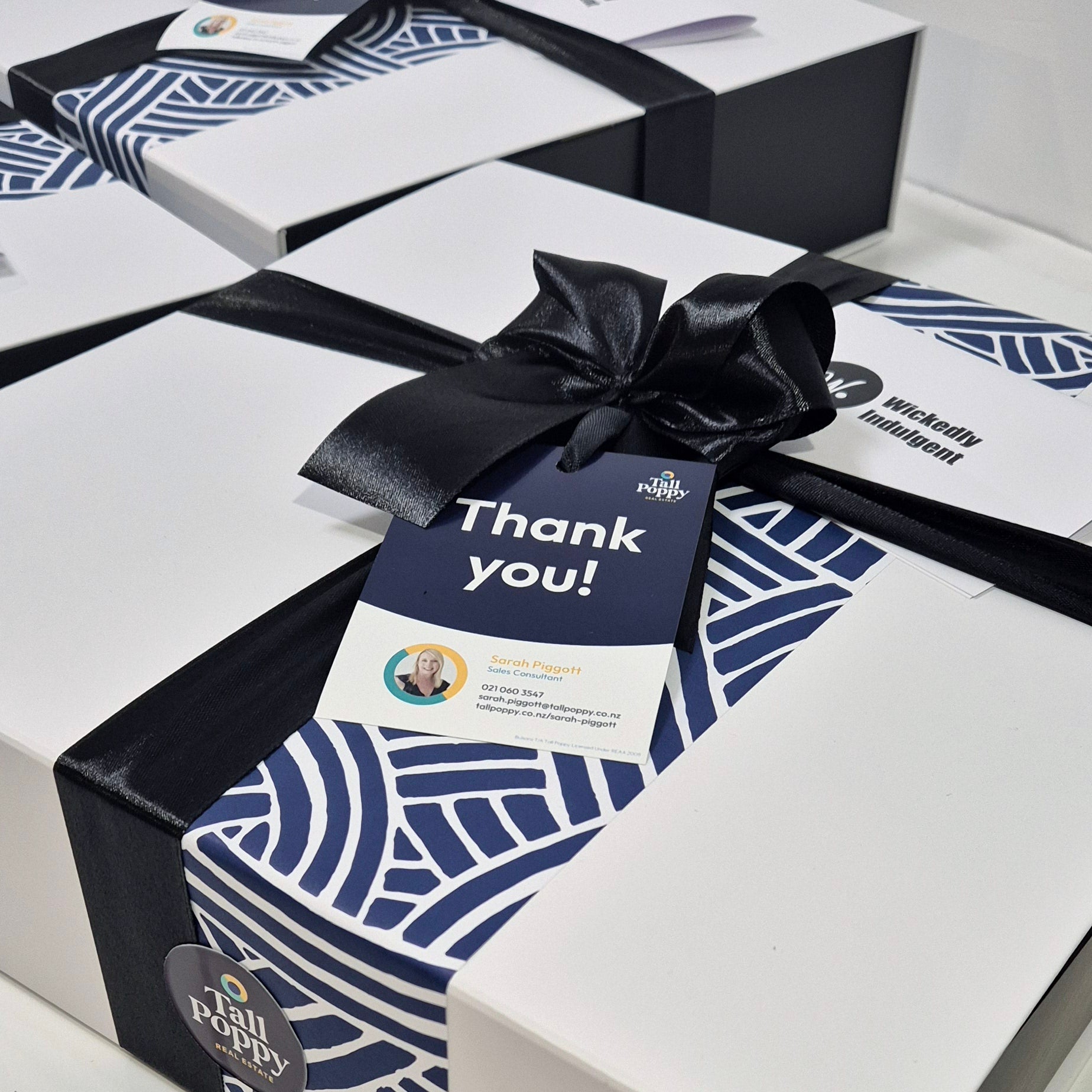 Wickedly Indulgent range of Corporate Gift Hampers & Gift Baskets.