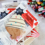 Molly Woppy white chocolated coated gingerbread xmas tree to add to your gift hamper.