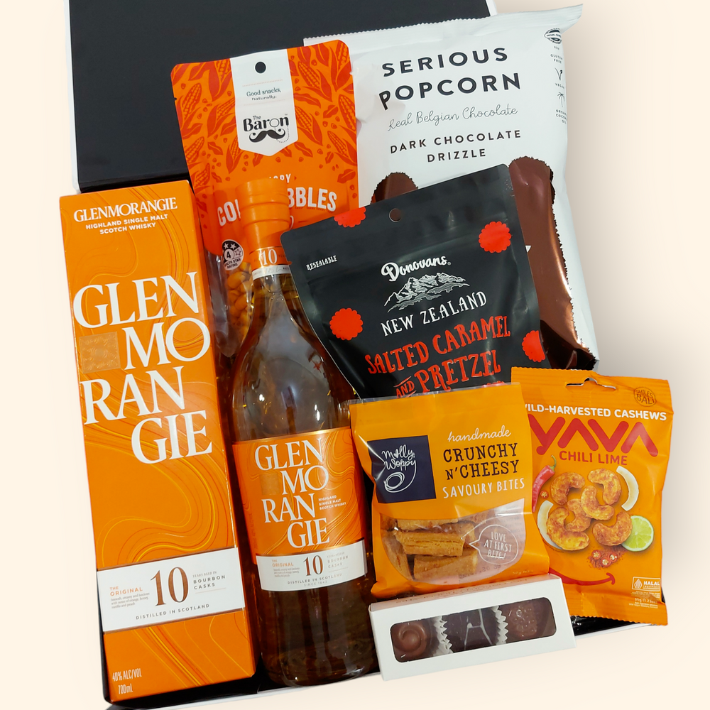 On the Rocks- Whisky, Chocolate and Nuts Gift Basket for Men