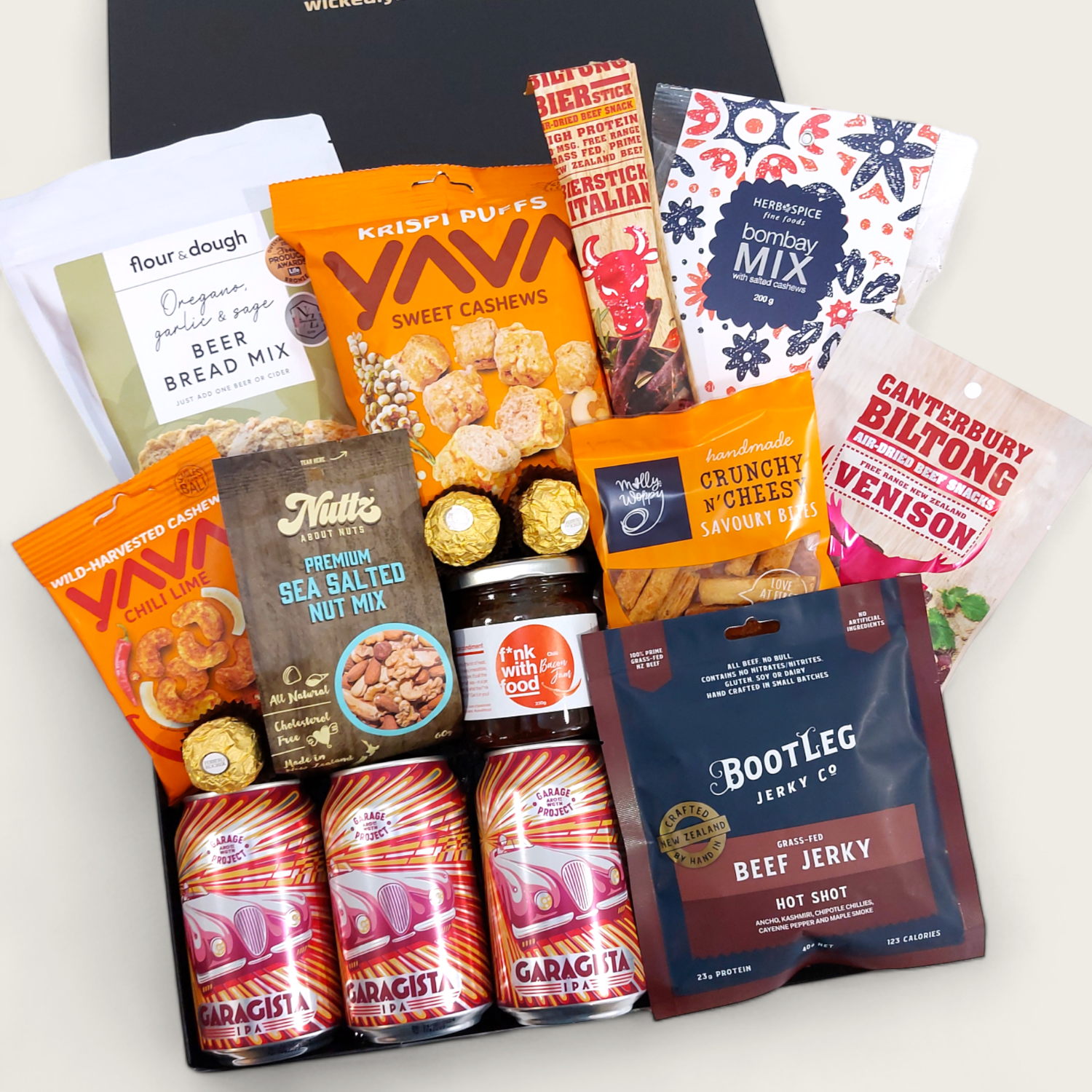 The Goods Fathers Day Gift Box with Jerky, Venison Biltong, Bacon Relish & more.