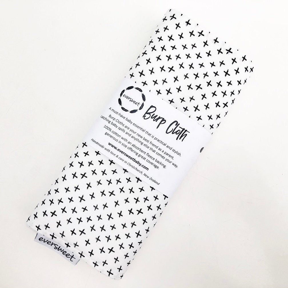 Baby burp cloth handmade by Eversweet perfect to add to your gift basket.