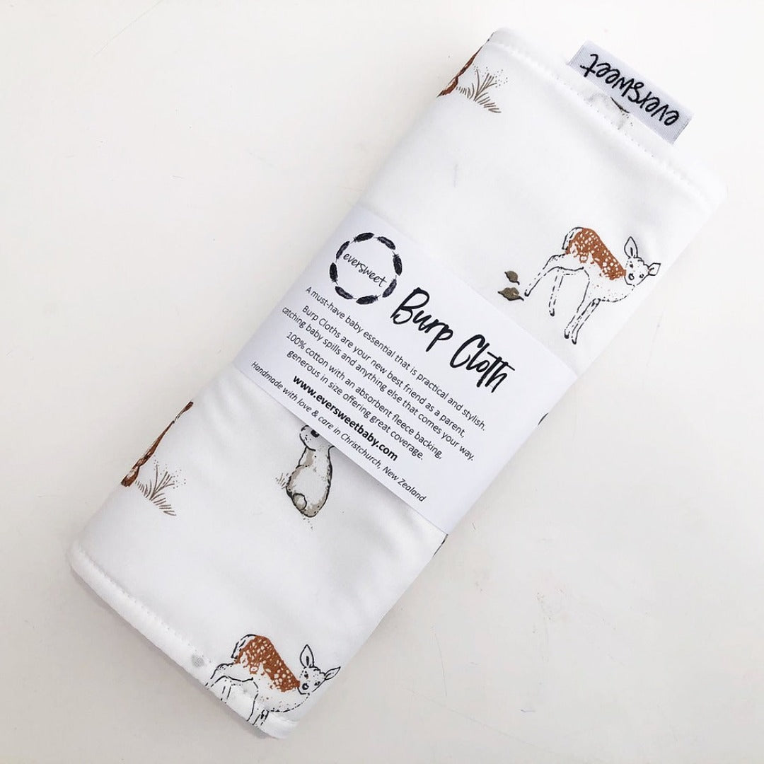 Baby burp cloth handmade by Eversweet perfect to add to your gift basket.