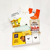 Baby Gift Basket with Baby Shampoo, Bunnyn Chocolate, Biscotti, Nuts & More. Presented in a modern ]]lmm,m4Gift
