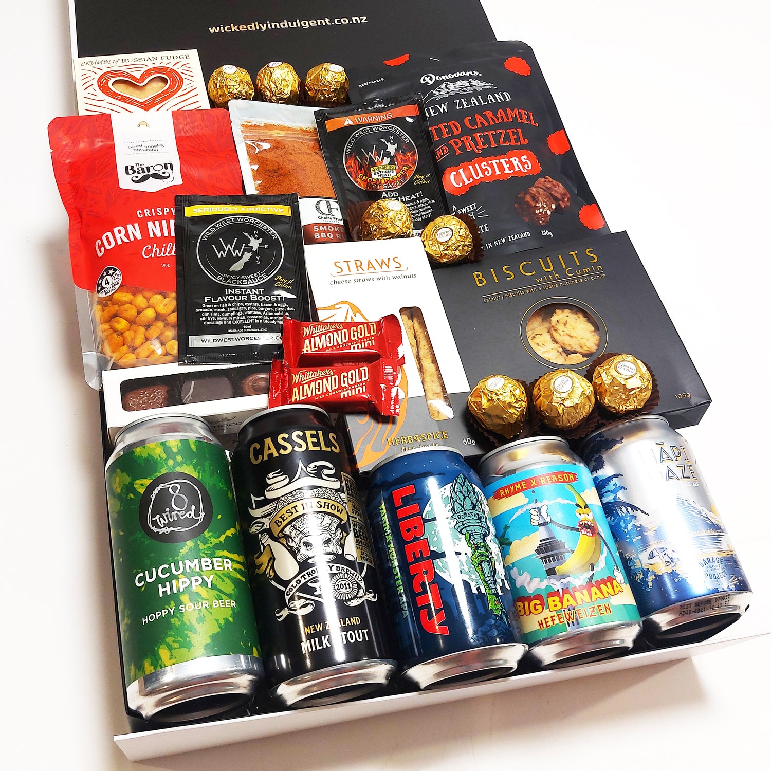 Beer is in the air romantic craft beer and chocolate Valentine's Gift Box for Him.
