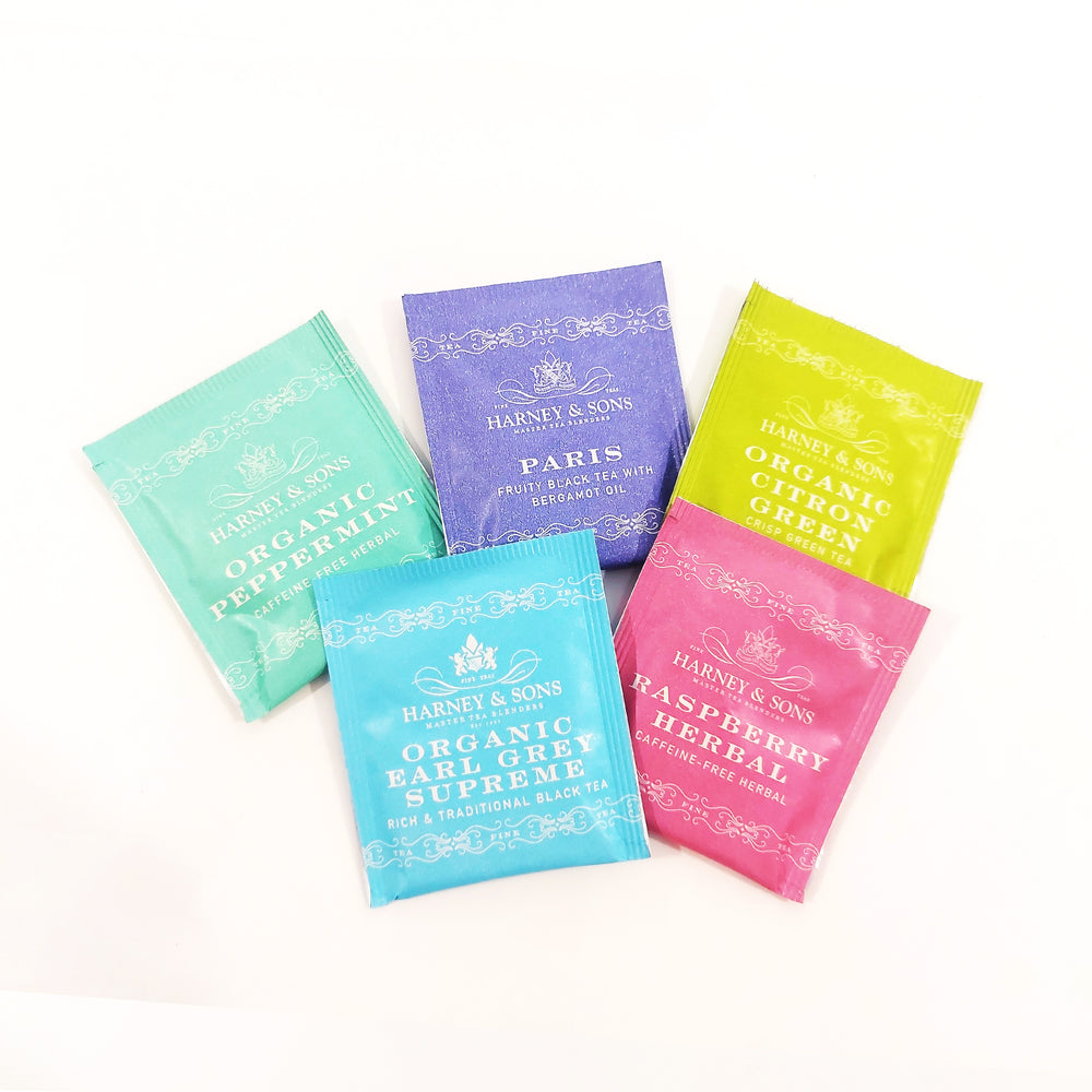 Harney & Sons Individual Tea sachets to add to your gift basket.