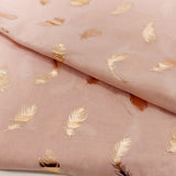 Gift Hamper with Soft Pink Scarf, with rose gold feathers.