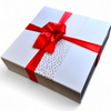 Gold Dots Red Gift Ribbon and Band