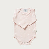 Shell Pink Star Babu Organic Bodysuit, the perfect addition to your baby gift basket.