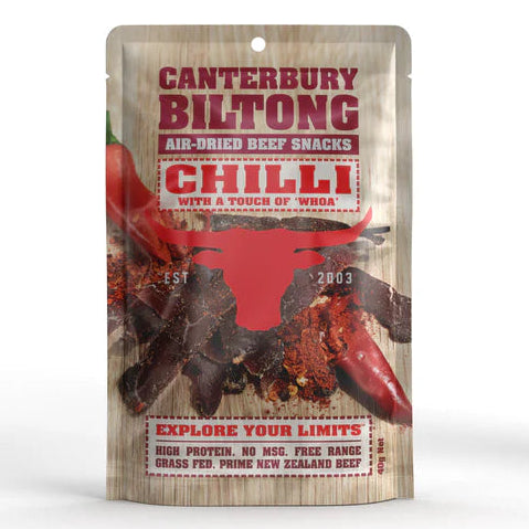 Canterbury chilli biltong add-on snack for gift boxes New Zealand