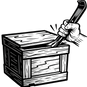 icon of crowbar opening crate
