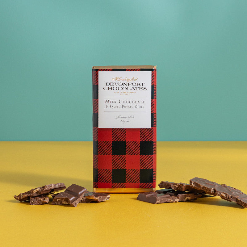 Devonport Milk Chocolate & Salted Potato Chips