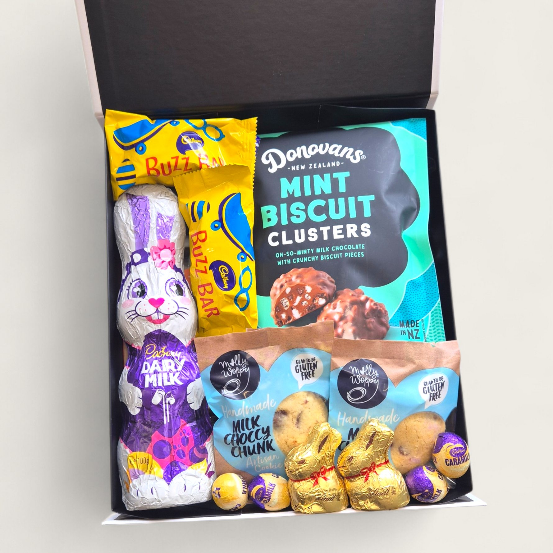 Easter gift box with Cadbury, Lindt  & Donovan's chocolate