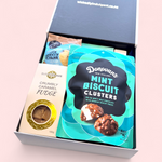 Pamper gift hamper for Mum with self-care products, chocolate and treats, beautifully packaged in a luxury gift box NZ delivery