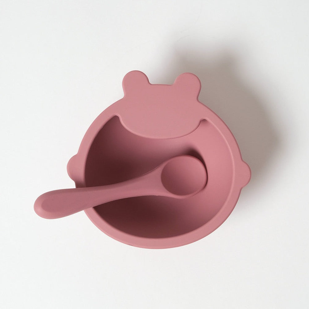 Babu silicone bowl & spoon set to add to your baby gift box.