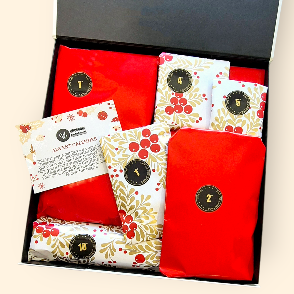 Wickedly Indulgent 12 days of Xmas Advent Calendar Gift Box.