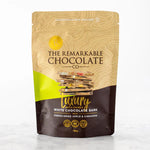 Apple crumble white chocolate bark with freeze dried apple and cinnamon gift box add on NZ