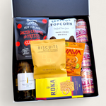 Beer & wine gift hamper for him & her. Presented in a modern gift box.