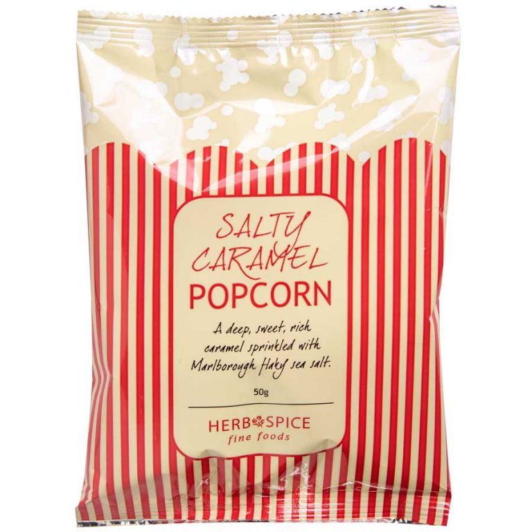 herb & spice mill salted caramel popcorn to add to your gift box.