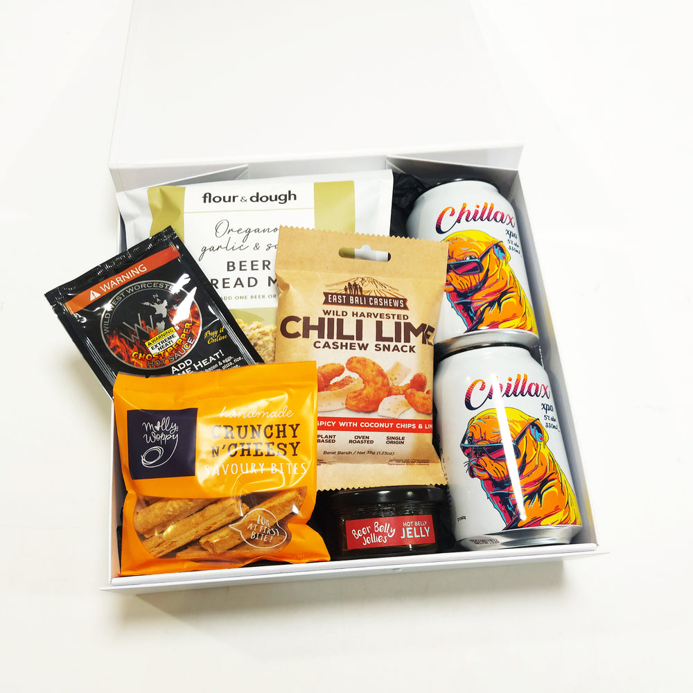 Beer O'Clock- Beer, Beer Bread Mix, & Piccalilli Beer Lovers Gift Box.
