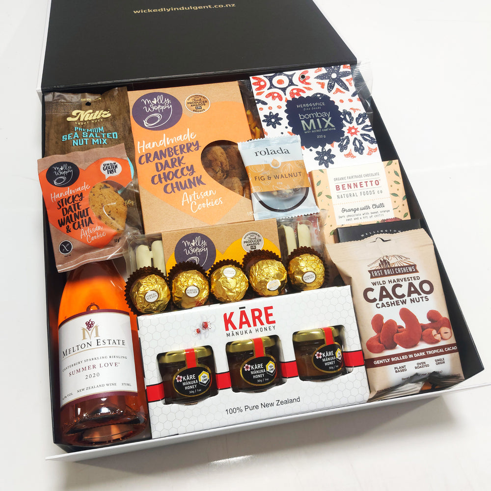 A perfect gift box for people that enjoy and relish the finer things of life. Perfect gift as a Thank you, Congratulations or Luxury Gift box.