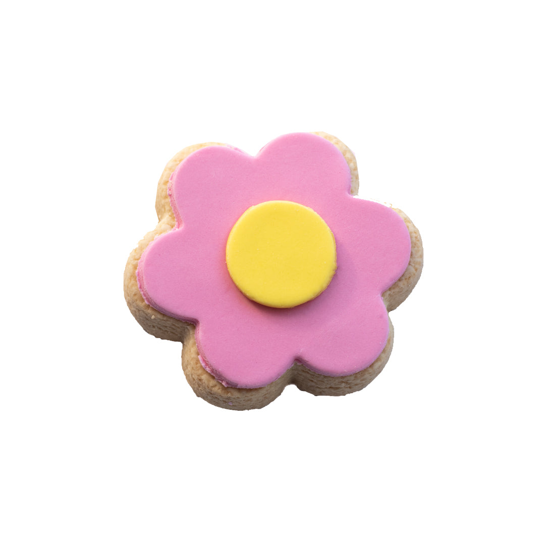 Molly Woppy Pink Iced Daisy Shortbread 58g